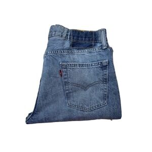 Levis Straight Fit‎ Men's Blue Denim Jeans Size 32x30 Cotton Blue